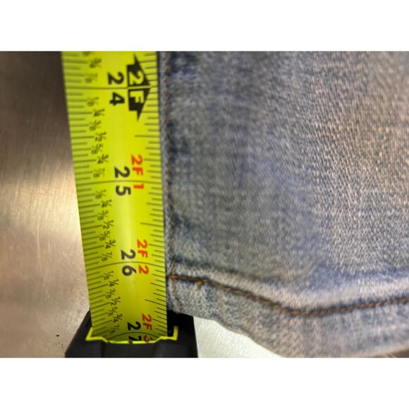 Tru Luxe Jeans Women's Size 10 Embroidered Mid Rise Ankle Faded Boho - Picture 10 of 12